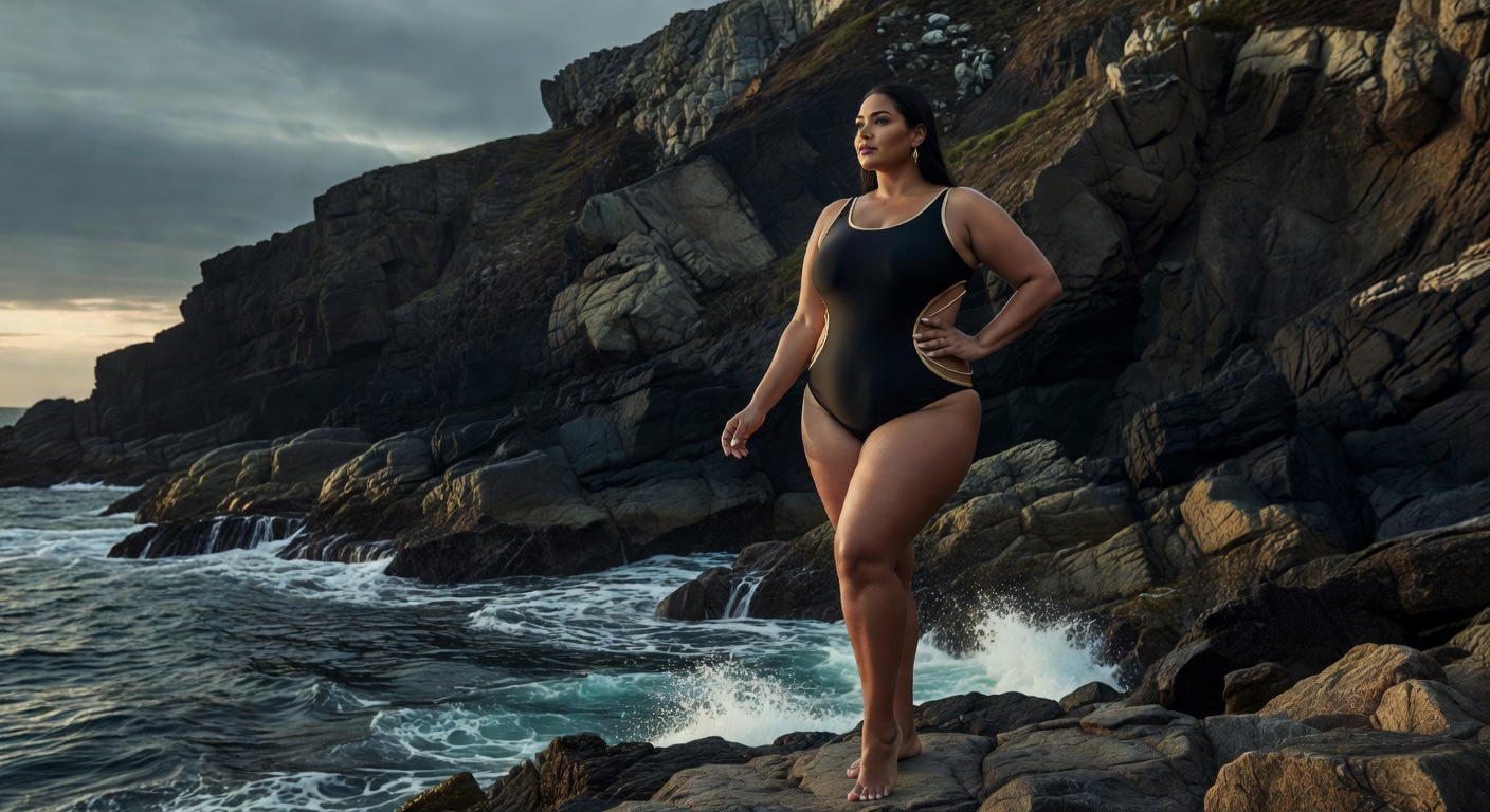 Black Cutout One-Piece