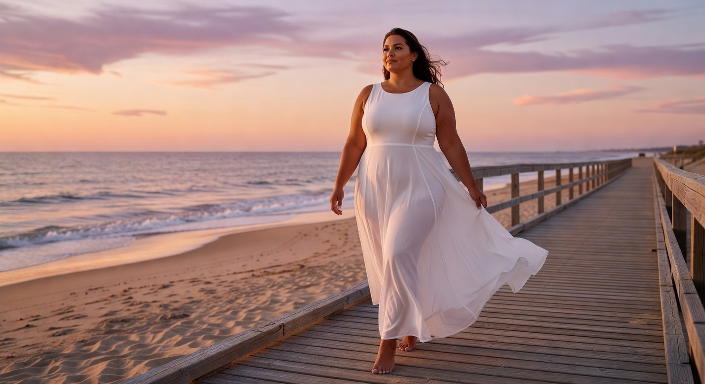 White Boardwalk Swim Dress